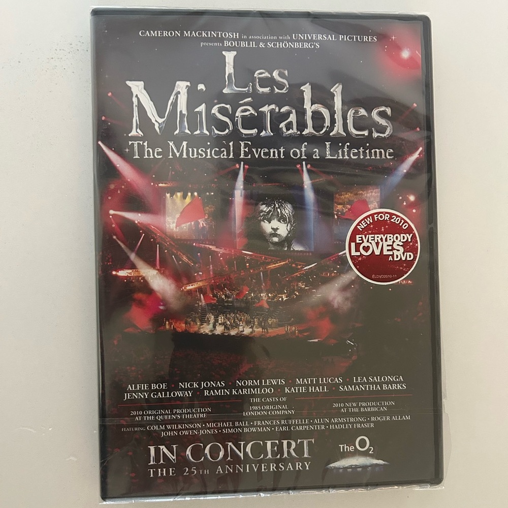 Les Miserables: 25th Anniversary [DVD]  New Sealed